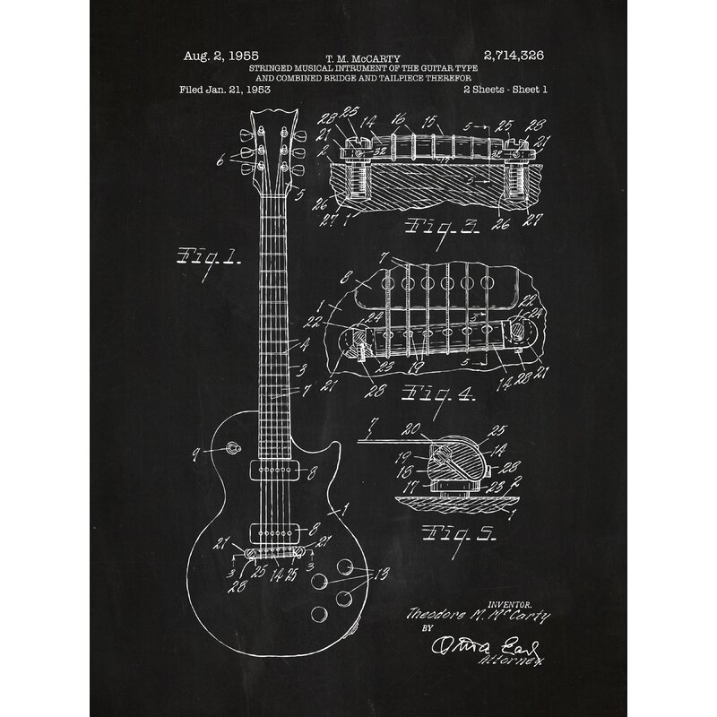 Les paul чертеж